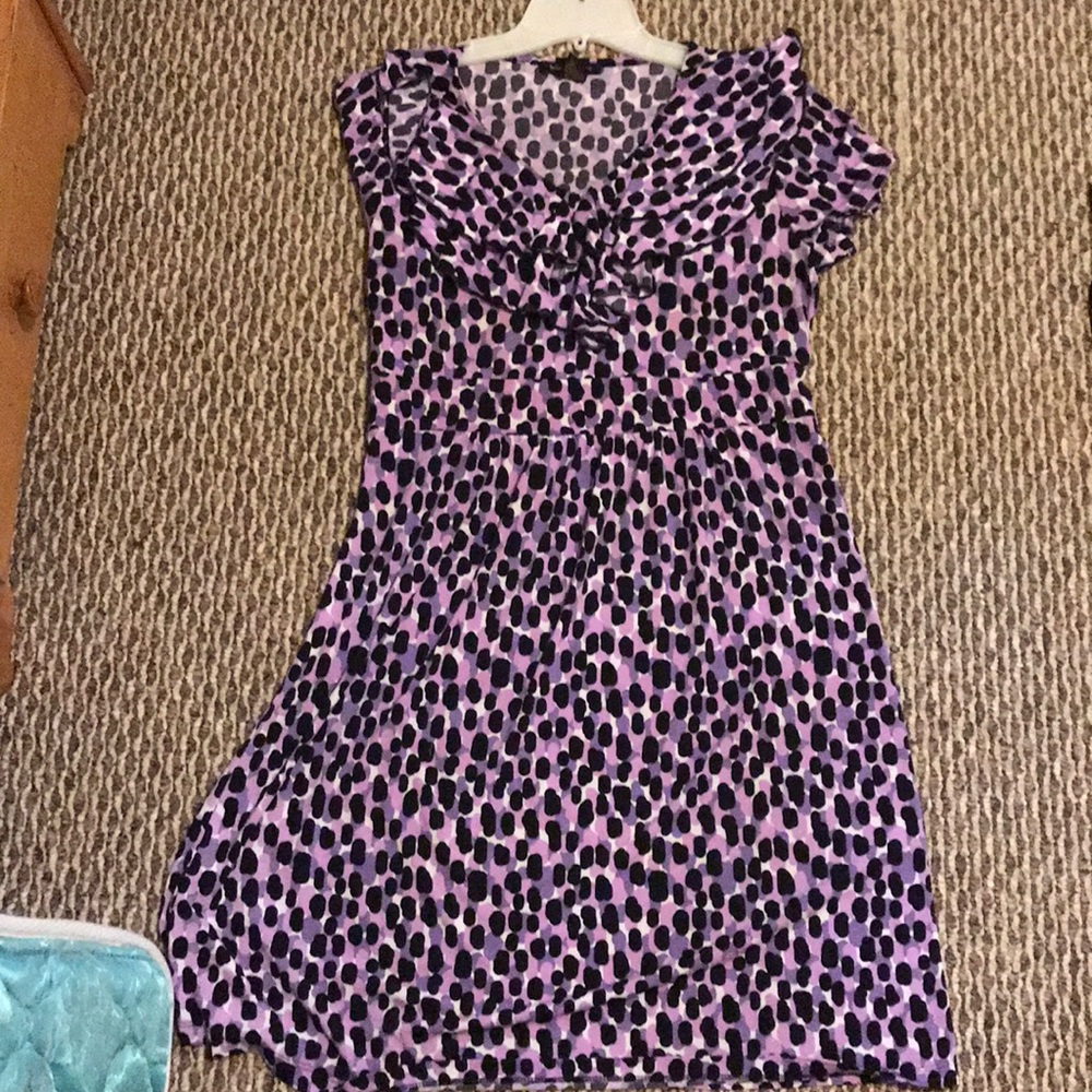 Purple Polka Dot Dress
